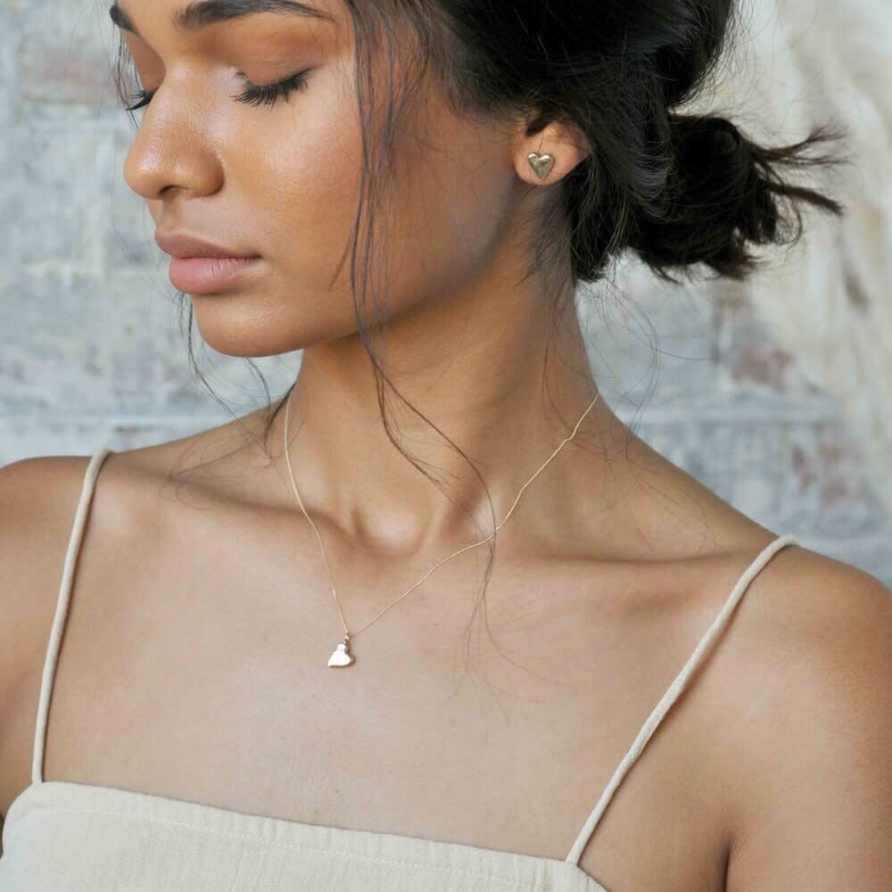 Gold Heart Necklace - Drumgreenagh Gift Shop, Ireland