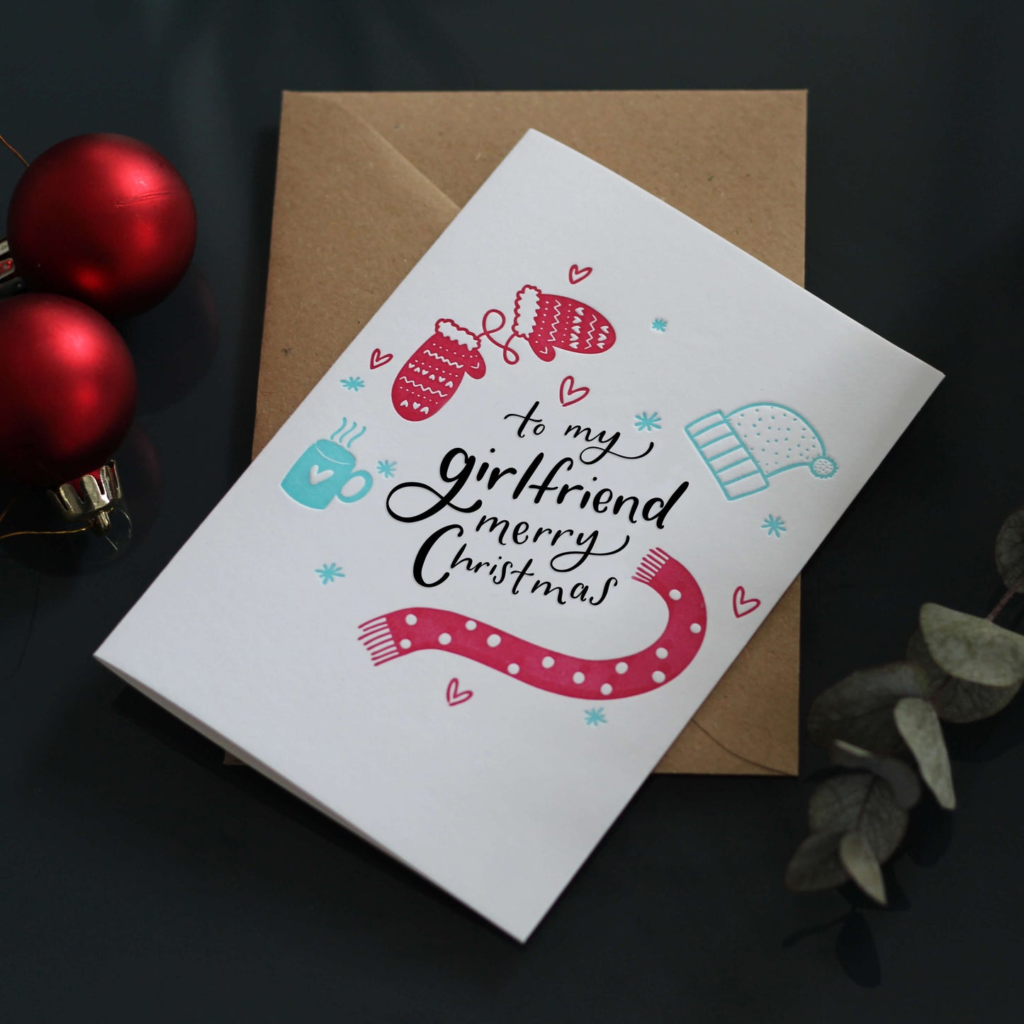 Merry Christmas Girlfriend Card