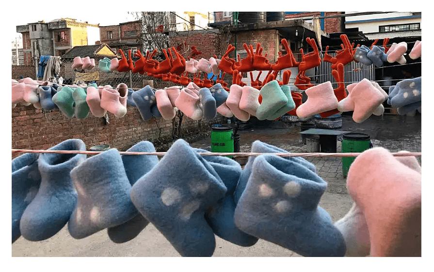 Handmade-Blue-Rabbit-Childrens-Slippers