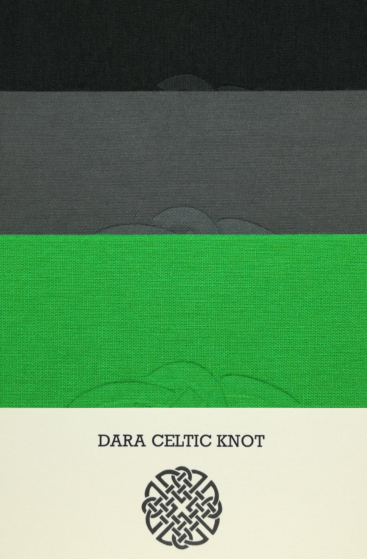 Linen Hand-bound Notebook with Dara Celtic Knot - Drumgreenagh Craft & Design Store