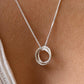 Silver Circle Pendant Necklace - Drumgreenagh Ethical Gift Shop