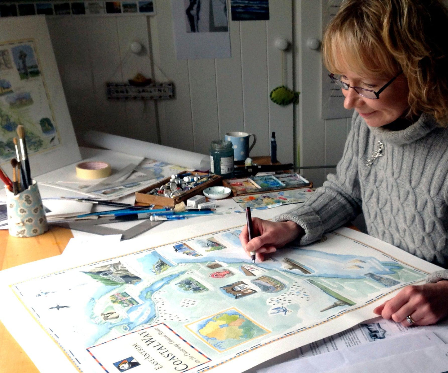 Snowy Robin Christmas Card - Drumgreenagh Craft & Design Store