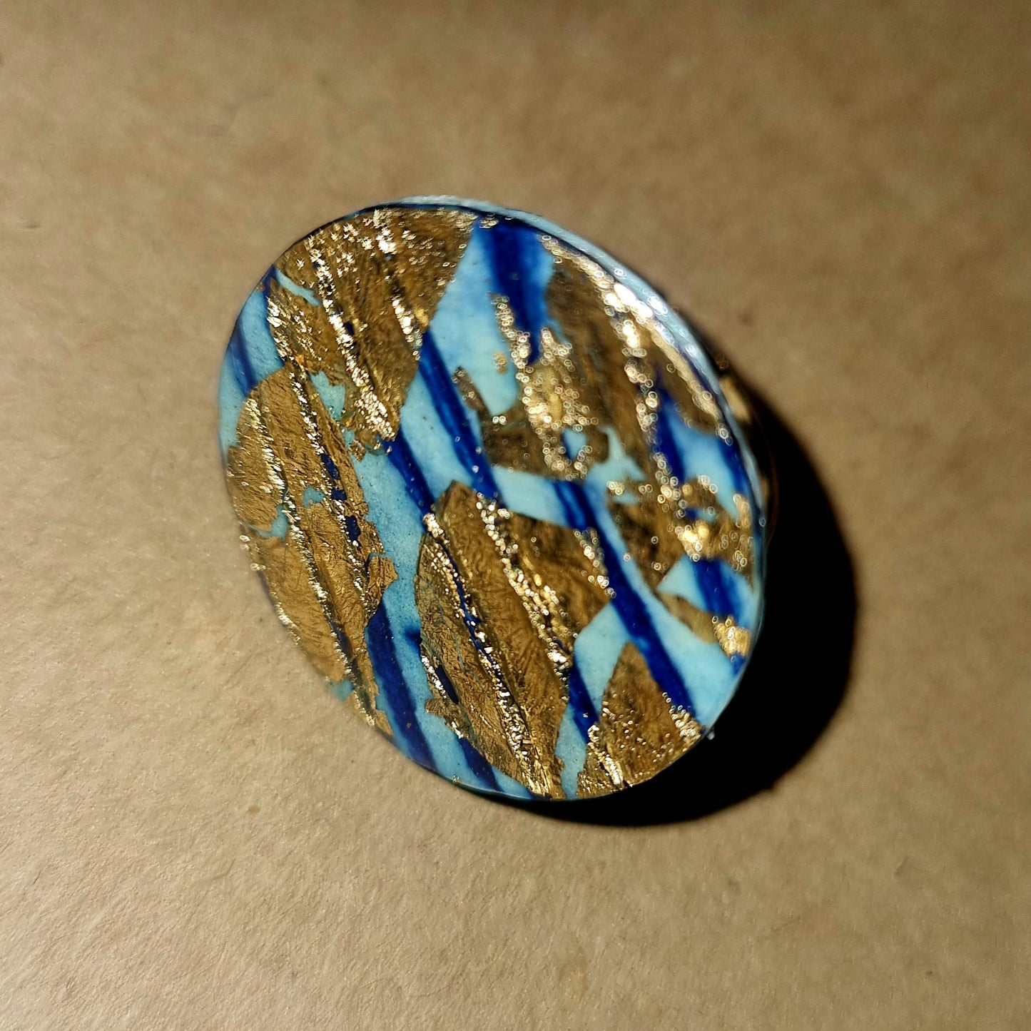 Blue & Gold Ró Ring