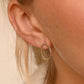 Gold Hammered Oval Earrings - Drumgreenagh Jewellery Gifts, Ireland