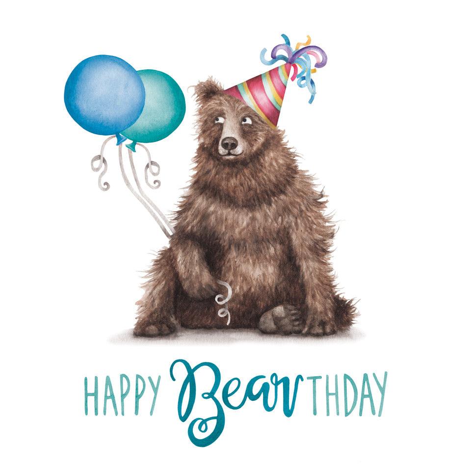 Pun Bearday Birthday Card