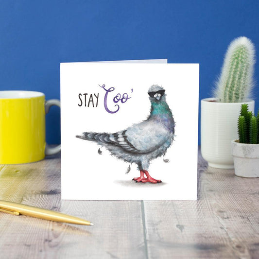 Fun Cool Pigeon Card