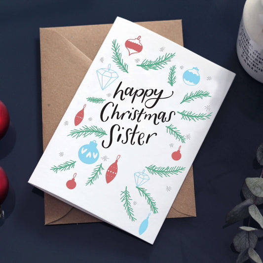 Sister Christmas Card - Drumgreenagh Design Shop