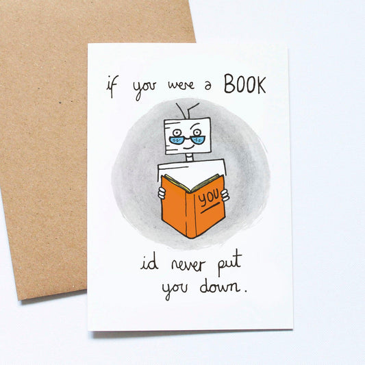 If you were a book Greeting Card