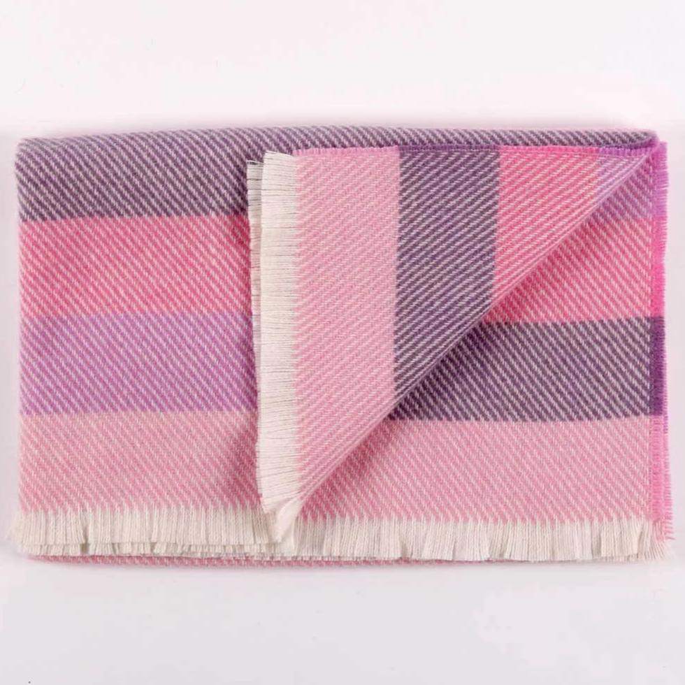 Irish Lambswool Pink Baby Blanket