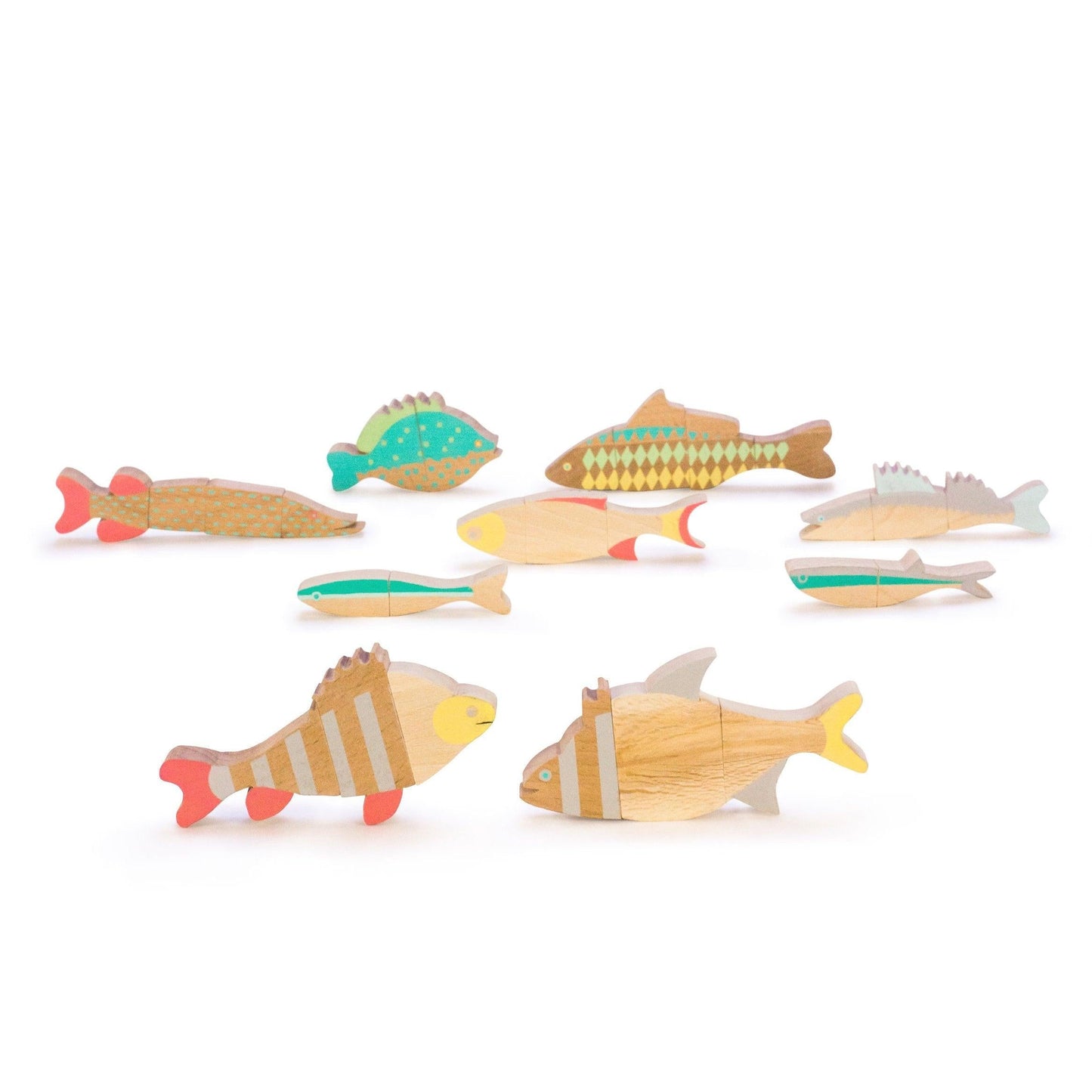 Magnetic Wooden Fish Jigsaw