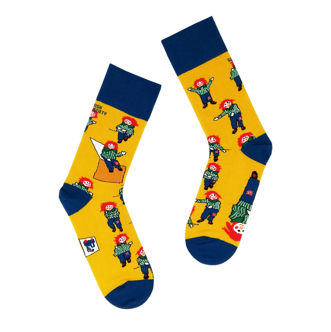 Pair Yellow Bosco Socks - Drumgreenagh Irish Shop