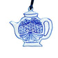 Blue & White Porcelain Teapot Tree Ornament