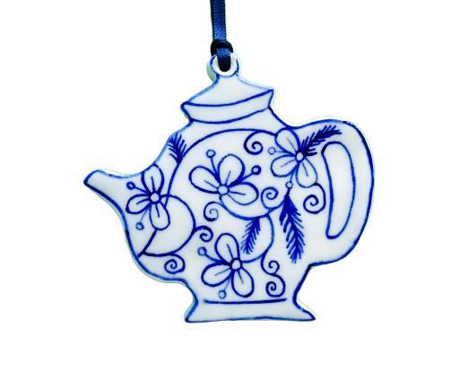 Hand-painted Teapot Tree Decoration