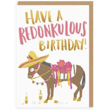 Funny Redonkulous Birthday Card