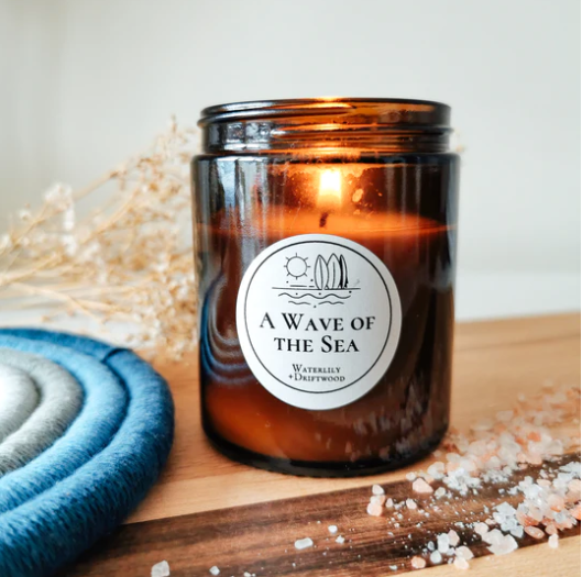 A Wave of the Sea Candle