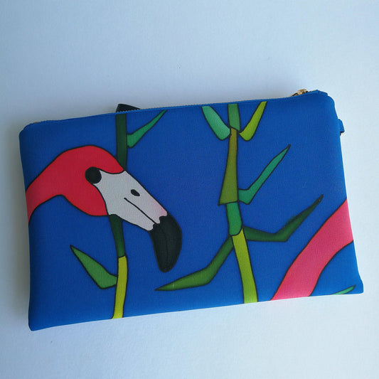 Silk Flamingo Clutch - Drumgreenagh Craft & Design Store