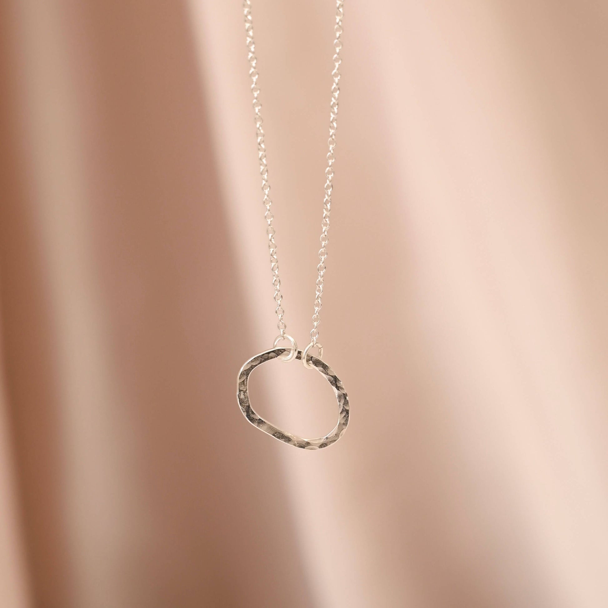 Silver Oval Pendant Necklace - Drumgreenagh Gift Shop