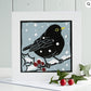 Snowy Blackbird Christmas Card - Drumgreenagh Craft & Design Store