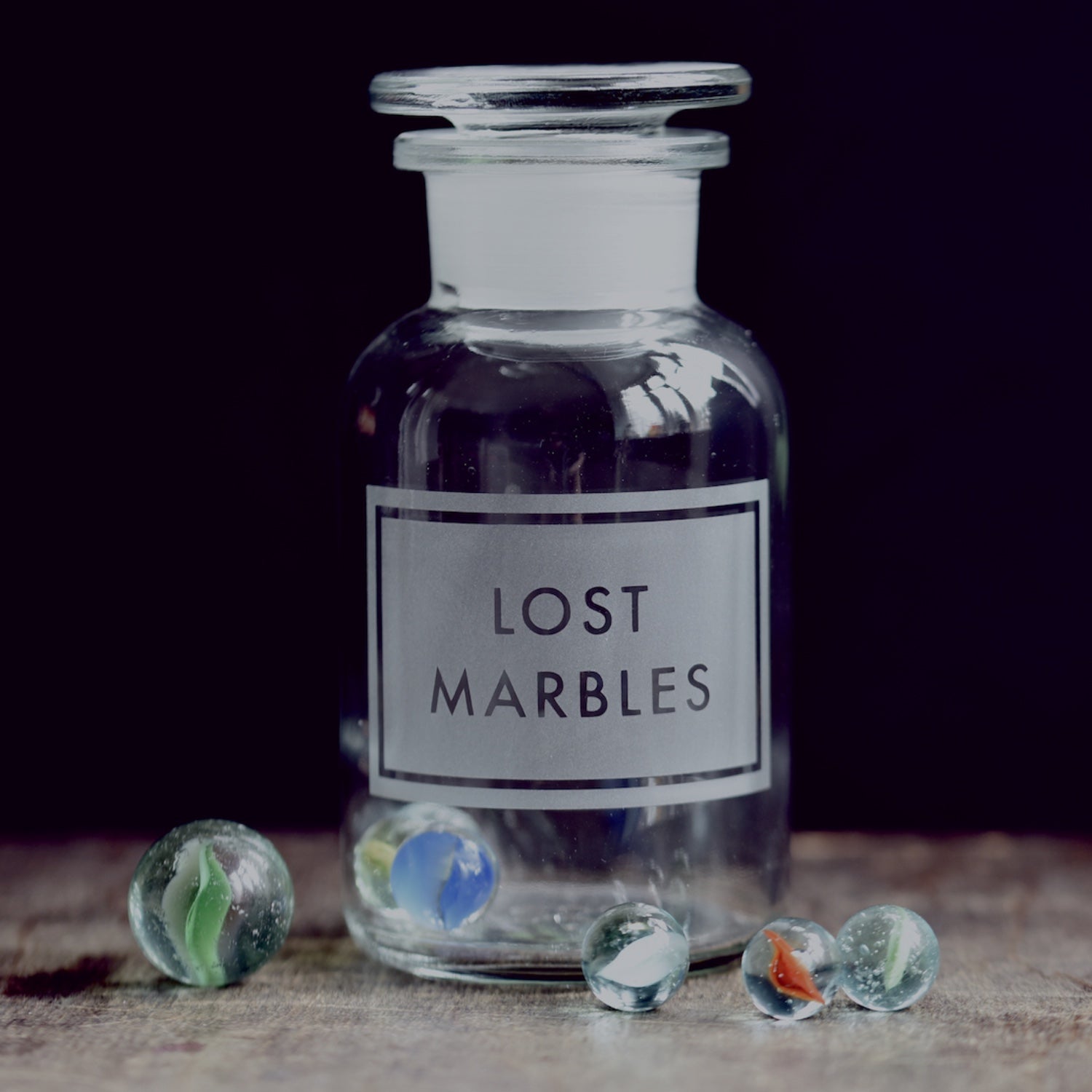 Lost Marbles Liquid Storage Jar